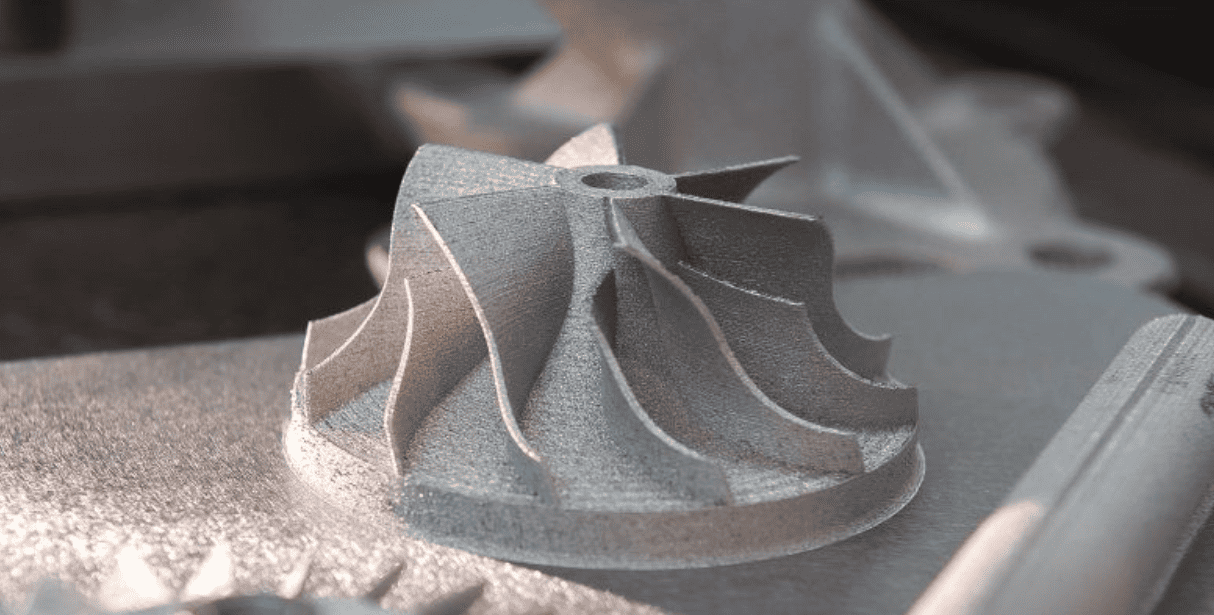Metallteil aus 3D-gedrucktem Titan